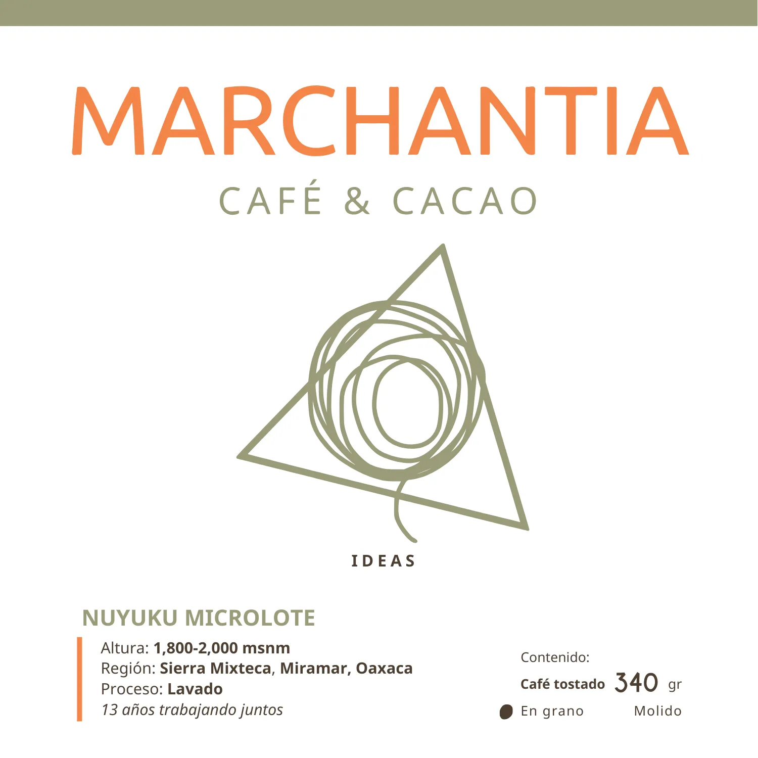Café tostado IDEAS/Nuyuku - Bolsa de 463 g