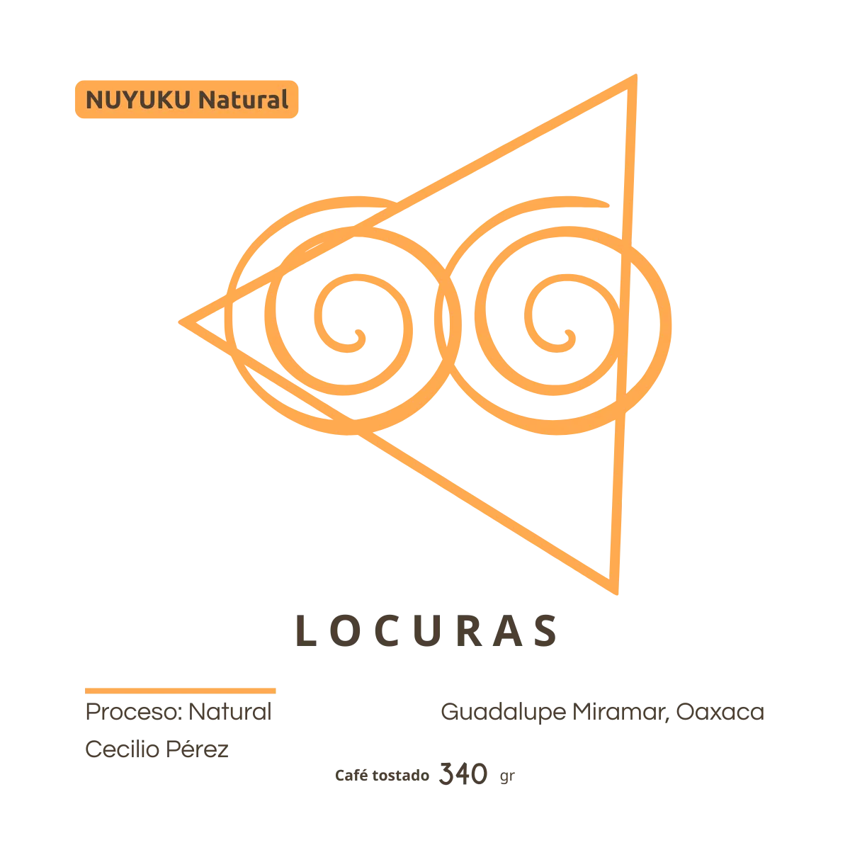 Café tostado LOCURAS/Nuyuku Natural - Bolsa de 463g